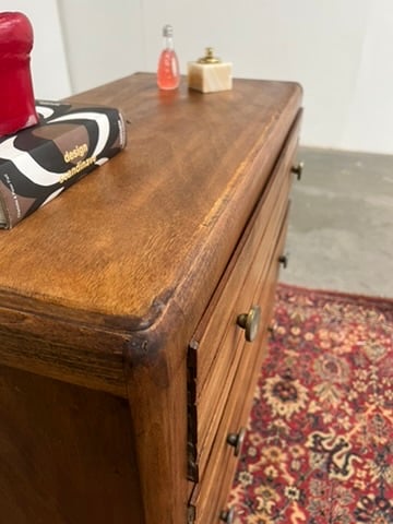 Commode vintage en bois – commode années 60, 3 tiroirst