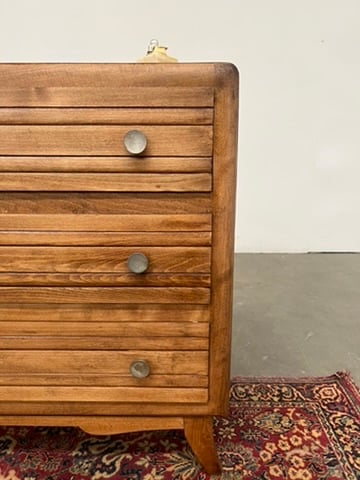 Commode vintage en bois – commode années 60, 3 tiroirst