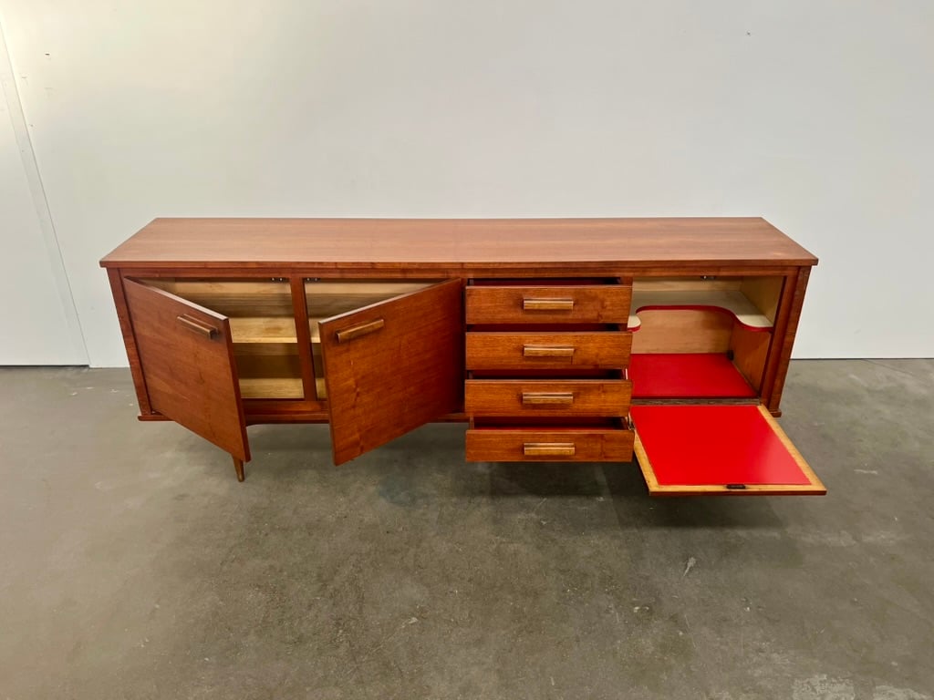 Enfilade en placage de teck – Années 60
