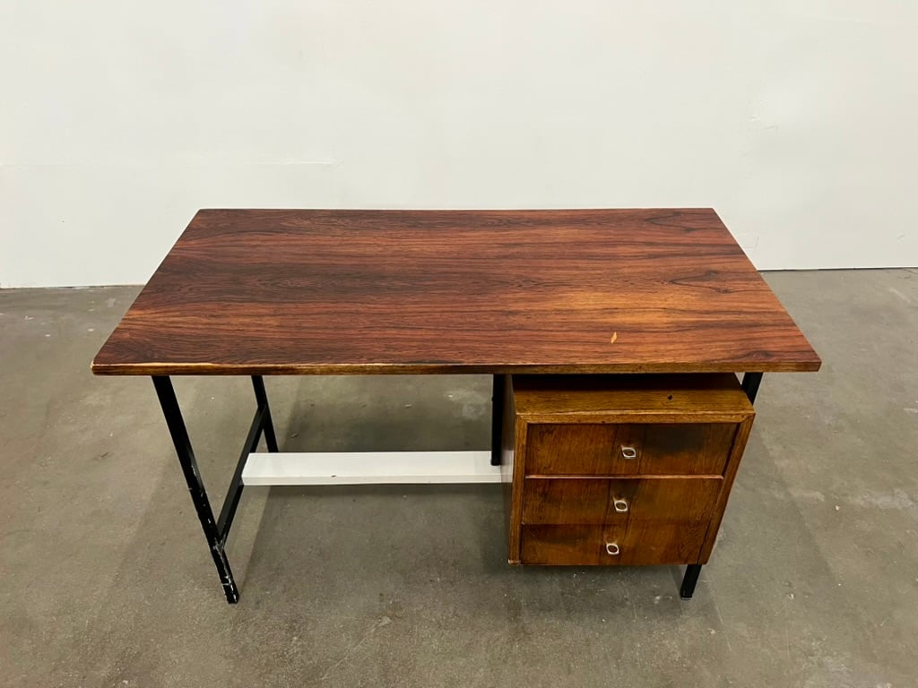 Bureau à caisson suspendu – placage palissandre