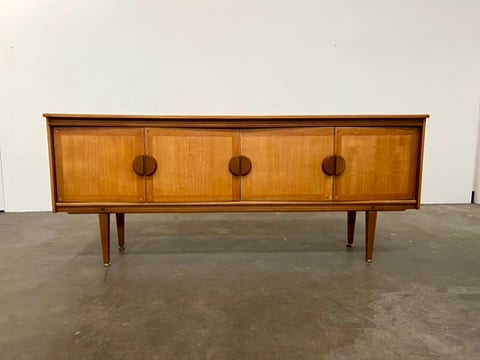 Grande enfilade vintage en teck – buffet scandinave années 60