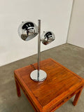 lampe a poser space age 2 feux chrome
