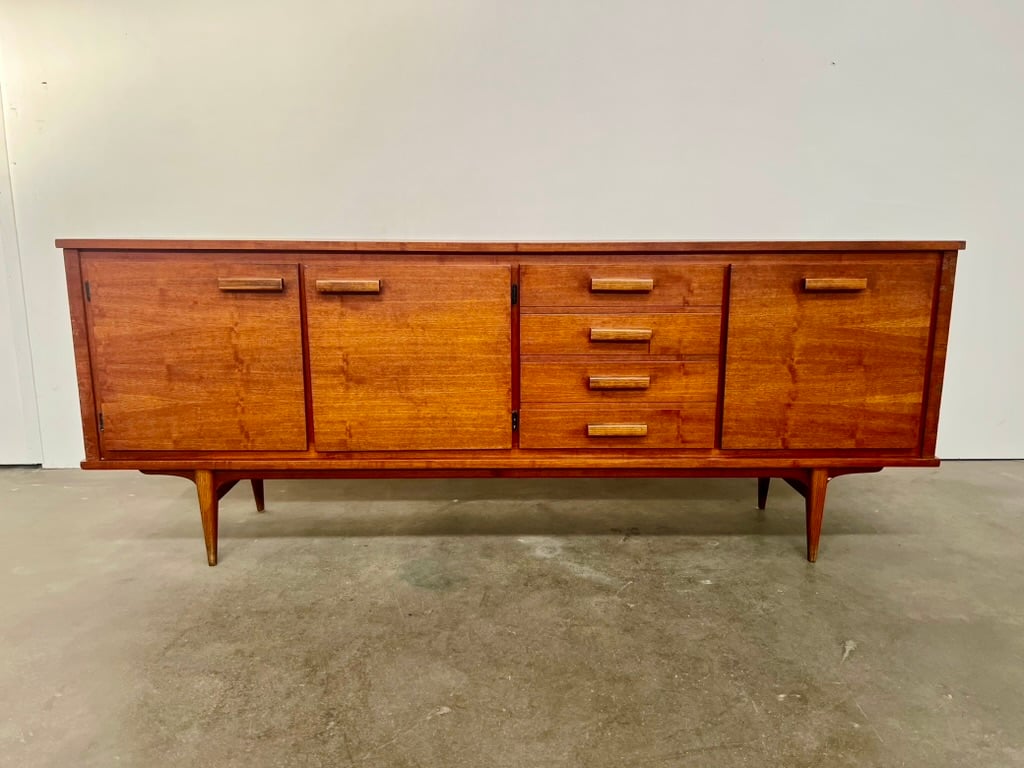 Enfilade en placage de teck – Années 60
