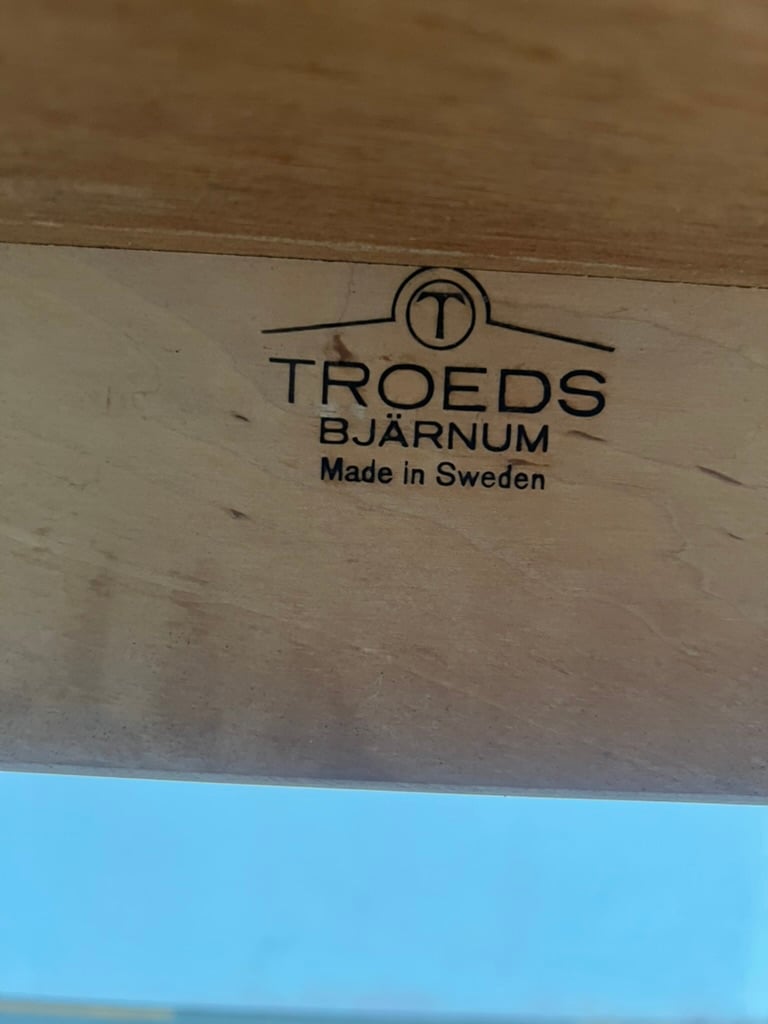 Table extensible en teck Troeds Suède – table scandinave vintage années 60