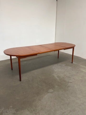 Table extensible en teck Troeds Suède – table scandinave vintage années 60