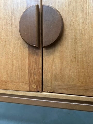 Grande enfilade vintage en teck – buffet scandinave années 60