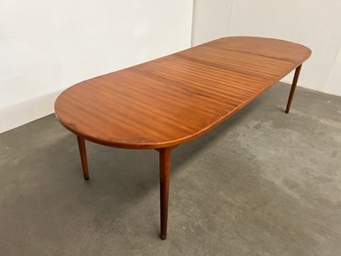 Table extensible en teck Troeds Suède – table scandinave vintage années 60