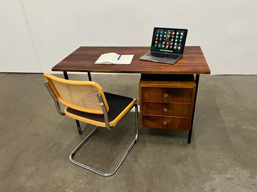 Bureau à caisson suspendu – placage palissandre
