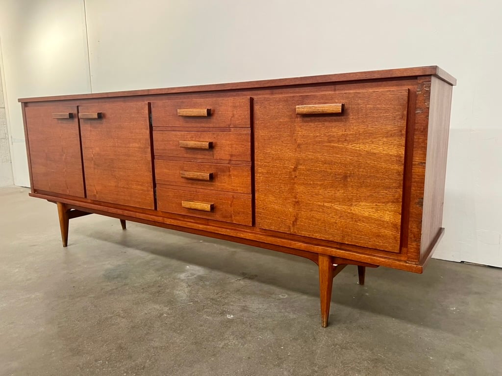 Enfilade en placage de teck – Années 60
