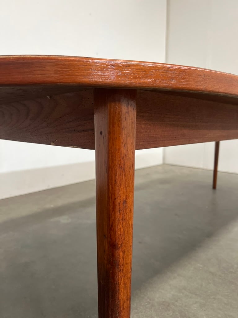 Table extensible en teck Troeds Suède – table scandinave vintage années 60