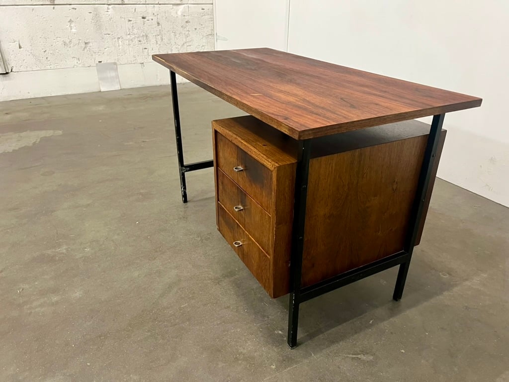 Bureau à caisson suspendu – placage palissandre