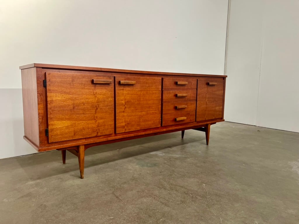 Enfilade en placage de teck – Années 60