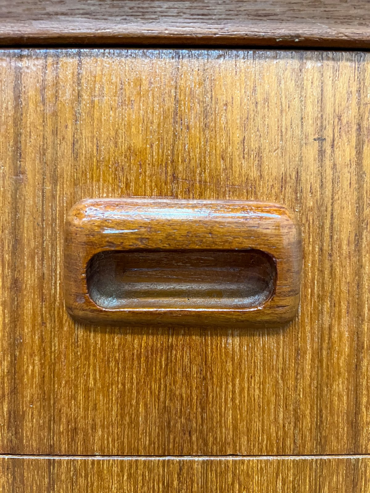 Bureau vintage en teck 3 tiroirs – bureau scandinave années 60