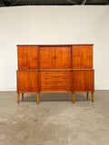 Buffet danois en teck – enfilade haute vintage scandinave années 60