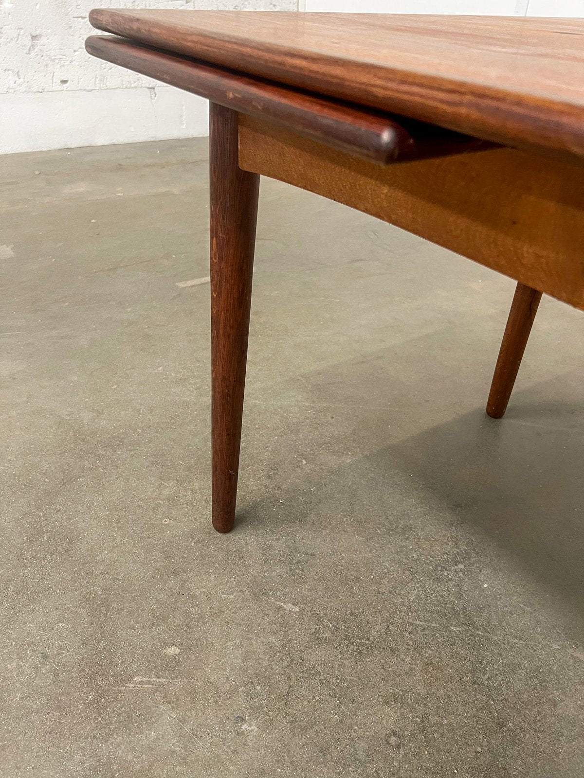 Table extensible en teck – table scandinave vintage années 60