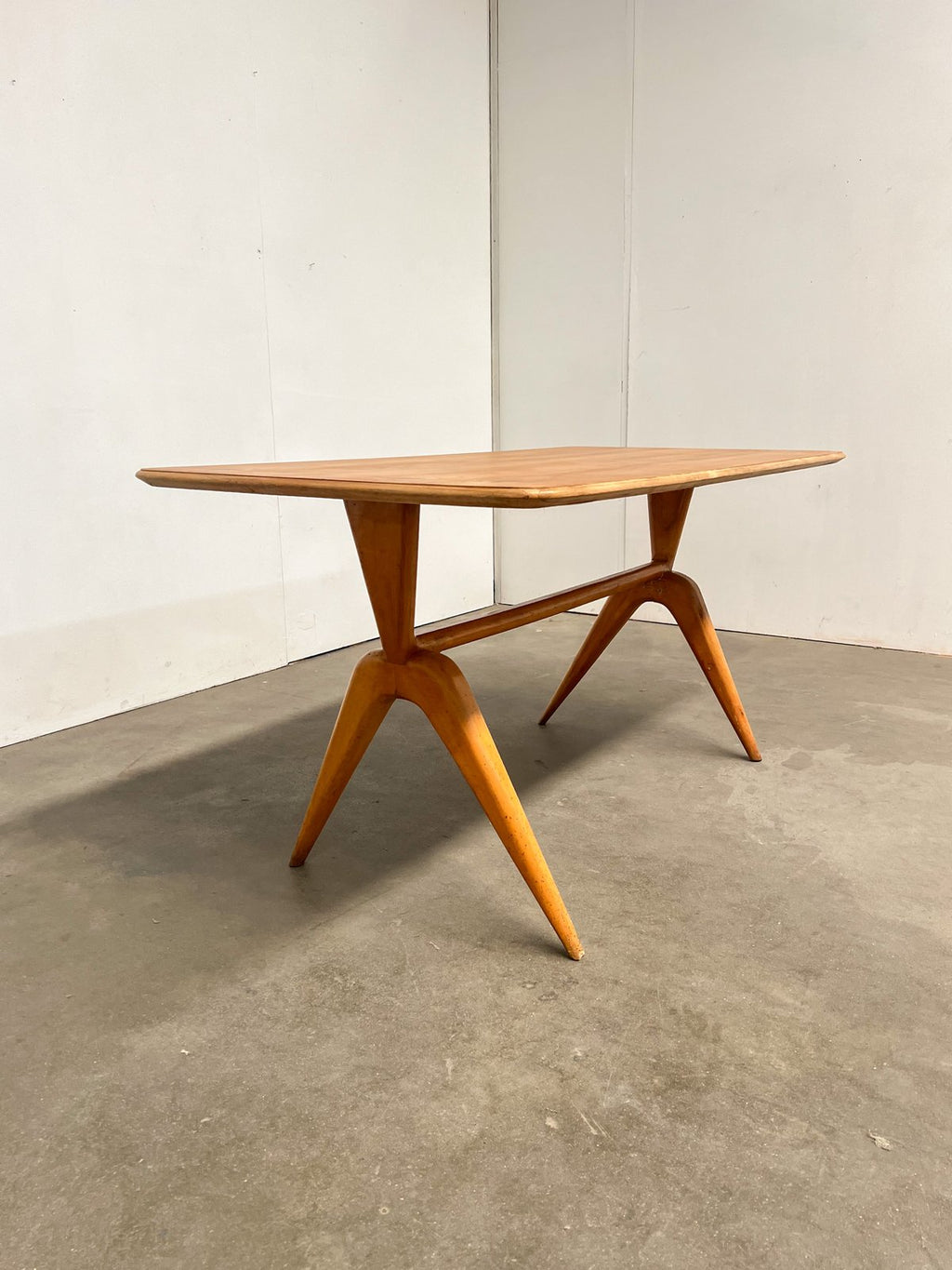Table à manger italienne style Ico Parisi + 6 chaises – années 50/60