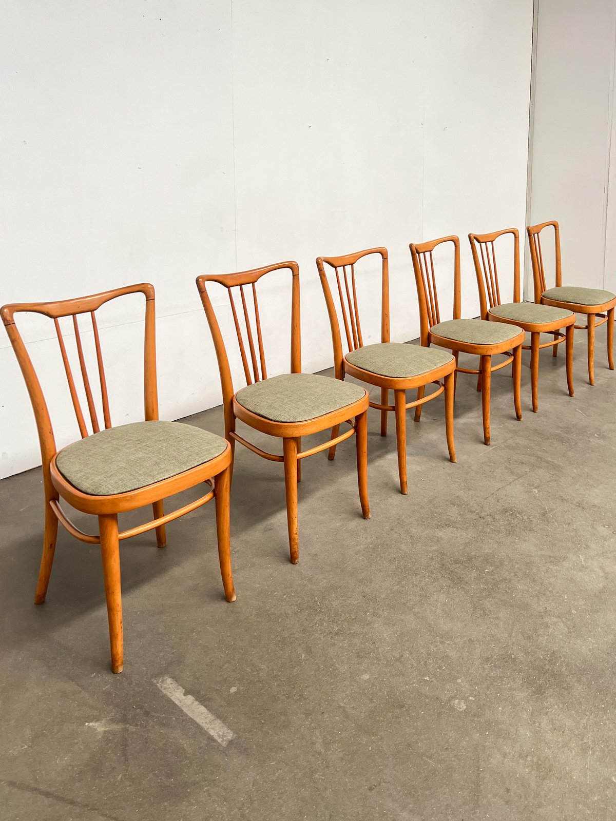 Table à manger italienne style Ico Parisi + 6 chaises – années 50/60