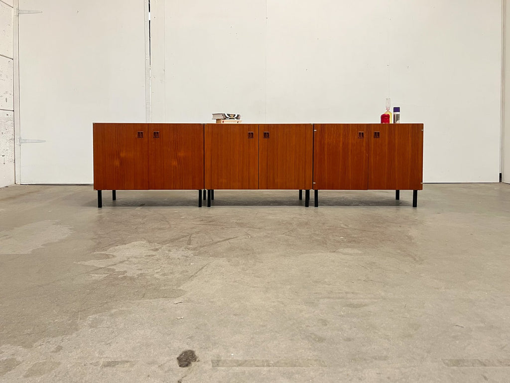 Petit buffet scandinave vintage en teck – meuble modulaire années 60