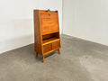 Secrétaire vintage années 50 en bois – bureau compact avec rangements